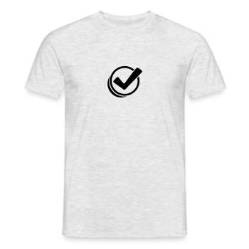 Haken Design - Men's T-Shirt - heather grey - Front - AI Model Male 178 dark (178cm)
