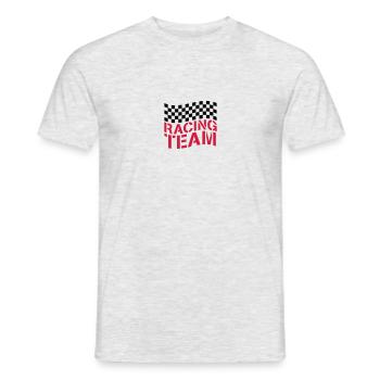 Conception de drapeau Racing Team - T-shirt homme - gris chiné - Devant - AI Model Male 178 dark (178cm)