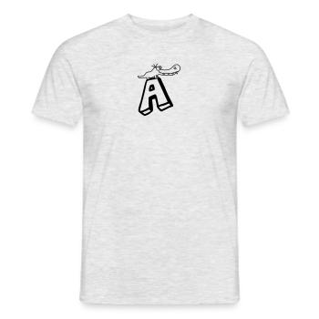 alligator crocodile dino dinosaur lizard dinosaur - Men's T-Shirt - heather grey - Front - AI Model Male 178 dark (178cm)