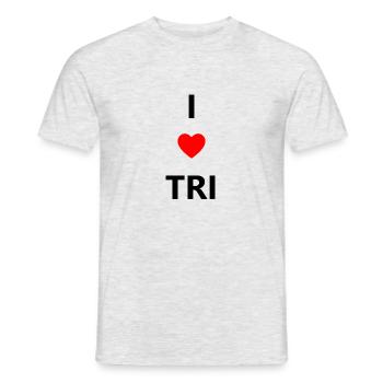 Triathlon Swim Bike Run Marathon - Männer T-Shirt - Grau meliert - Vorne - AI Model Male 178 dark (178cm)
