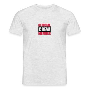 Official Crew Member - T-shirt homme - gris chiné - Devant - AI Model Male 178 dark (178cm)