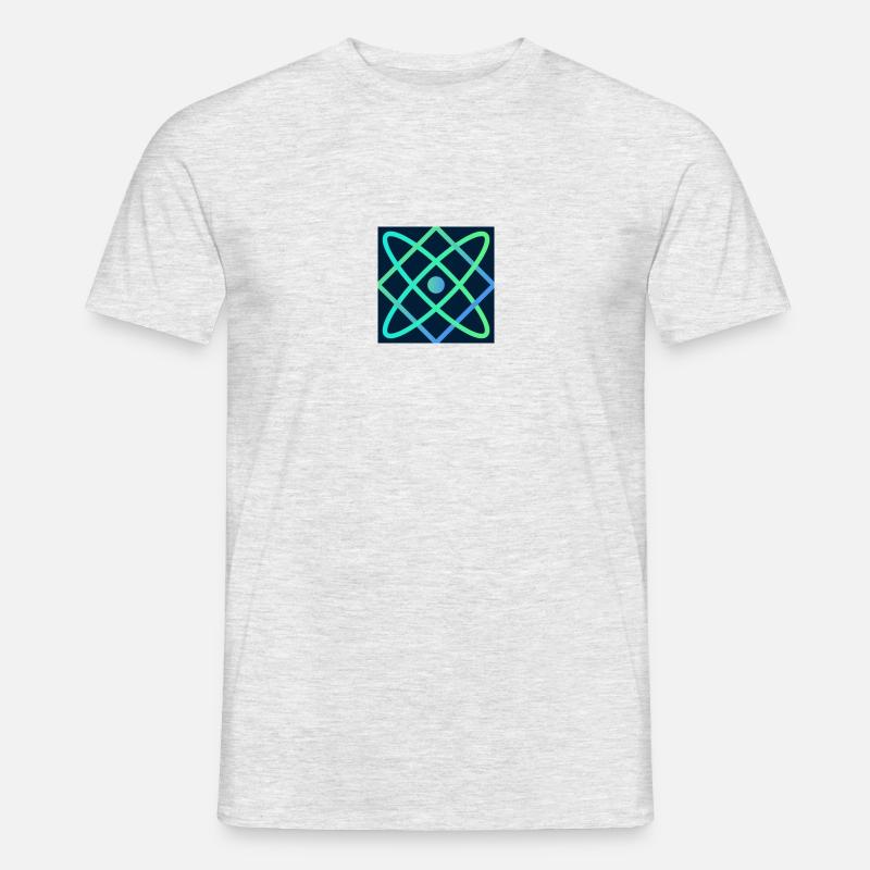 GREEN FLASH ACTIVE ATOM - Men’s T-shirt - heather grey