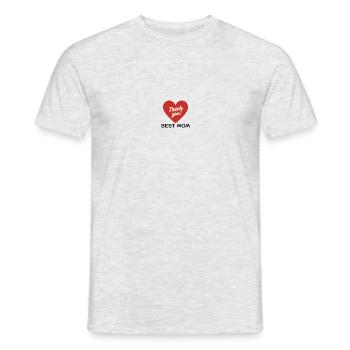 BEST MOM - Männer T-Shirt - Grau meliert - Vorne - AI Model Male 178 dark (178cm)
