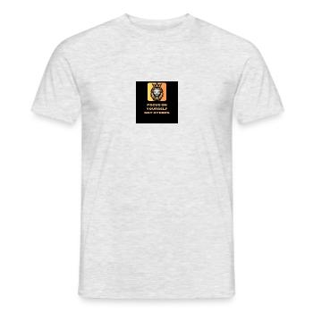 Concentrez-vous sur vous-même - T-shirt homme - gris chiné - Devant - AI Model Male 178 dark (178cm)