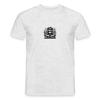 DJ4 - Men's T-Shirt - heather grey - Front - AI Model Male 178 dark (178cm)