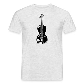 Violon Violon Instrument de musique - T-shirt homme - gris chiné - Devant - AI Model Male 178 dark (178cm)