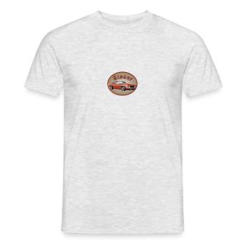 116972424 313636546 VOITURES AMÉRICAINES SINNER - T-shirt homme - gris chiné - Devant - AI Model Male 178 dark (178cm)