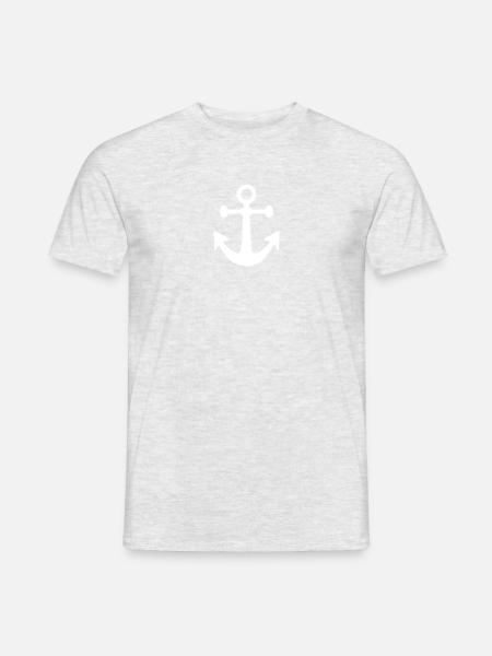ancre - T-shirt homme - gris chiné