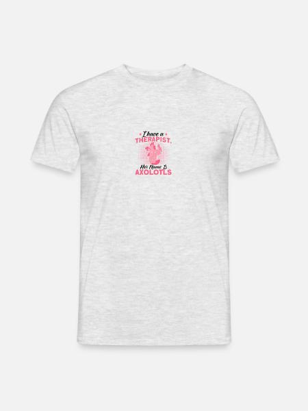 Axolotl Axolotl Besitzer Axolotl Amphibie Geschenk - Mænd T-shirt - grå meleret