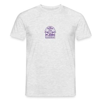 Cadeau d’atterrissage d’avion de pilote d’avion d’avion - T-shirt homme - gris chiné - Devant - AI Model Male 178 dark (178cm)