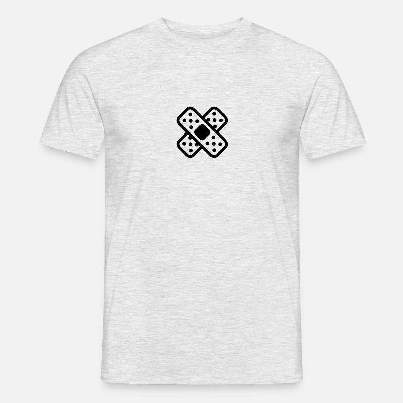 Pflaster - Männer T-Shirt - Grau meliert