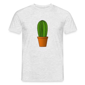 cactus cactus cacti cacti mexico mexico56 - Men's T-Shirt - heather grey - Front - AI Model Male 178 dark (178cm)