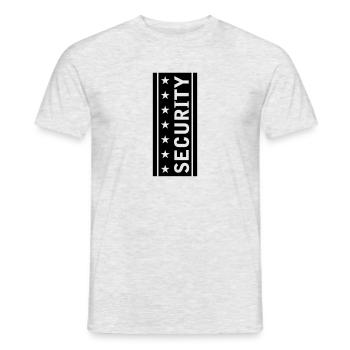 Stars Security Logo - Men's T-Shirt - heather grey - Front - AI Model Male 178 dark (178cm)