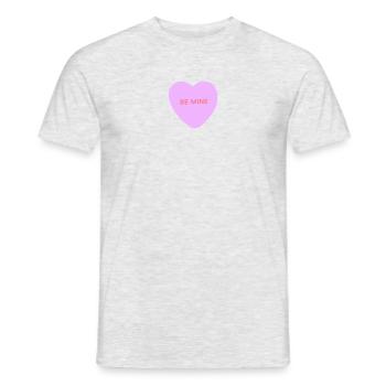 Sei mein Liebesherz - Männer T-Shirt - Grau meliert - Vorne - AI Model Male 178 dark (178cm)