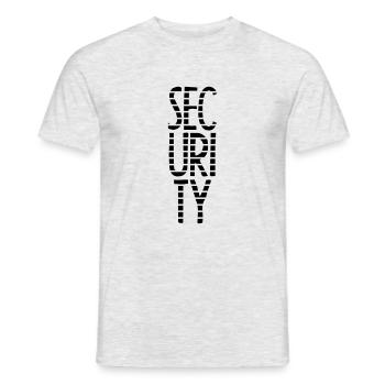Security Star Stamp - T-shirt homme - gris chiné - Devant - AI Model Male 178 dark (178cm)