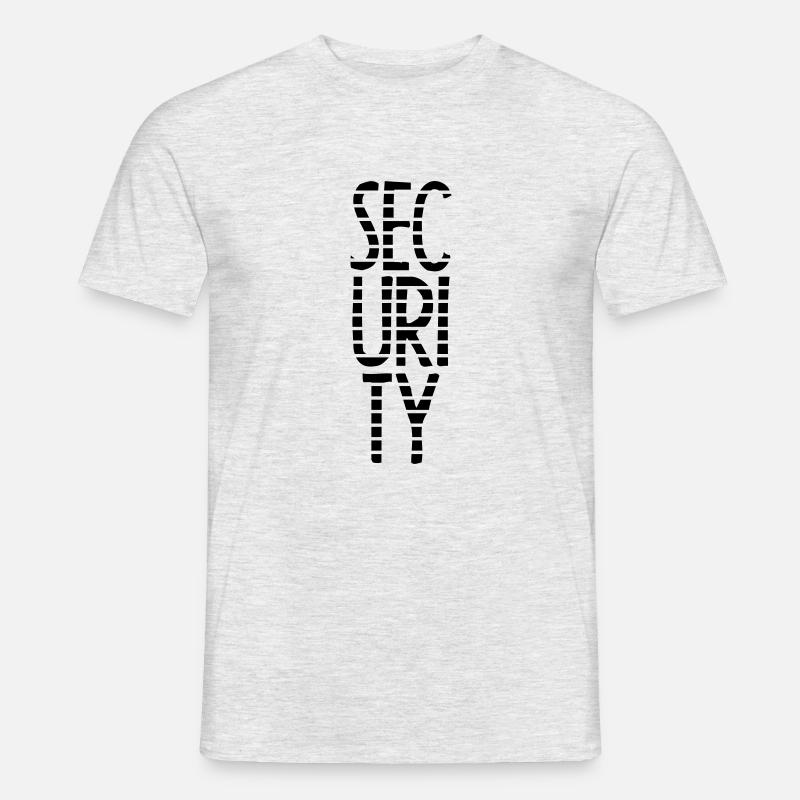 Security Star Stamp - Männer T-Shirt - Grau meliert