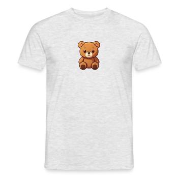Bear cub - Men's T-Shirt - heather grey - Front - AI Model Male 178 dark (178cm)