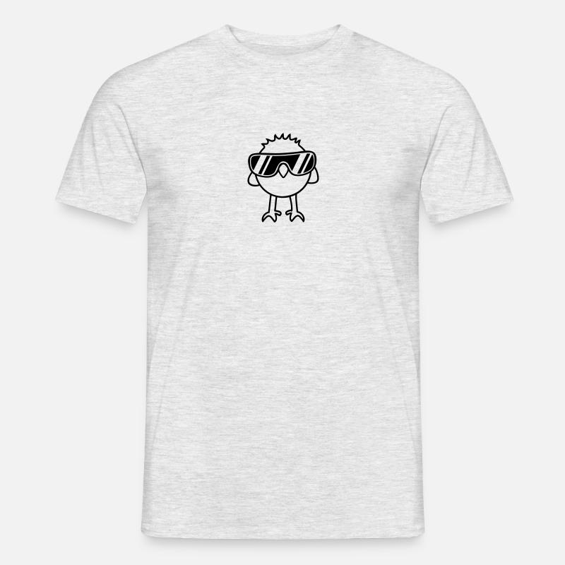 Cool Chick - Männer T-Shirt - Grau meliert