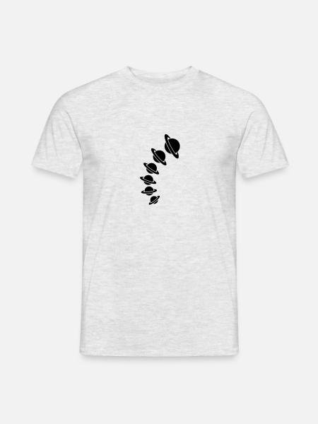 saturn_design - Men's T-Shirt - heather grey