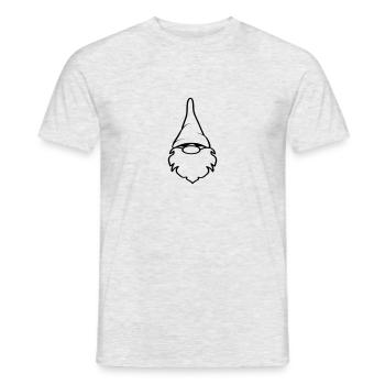 Nain bart drôle drôle stocking Cap - T-shirt homme - gris chiné - Devant - AI Model Male 178 dark (178cm)