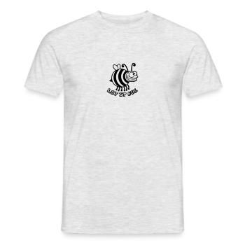 Abeille fou épais laissez-le abeille - T-shirt homme - gris chiné - Devant - AI Model Male 178 dark (178cm)