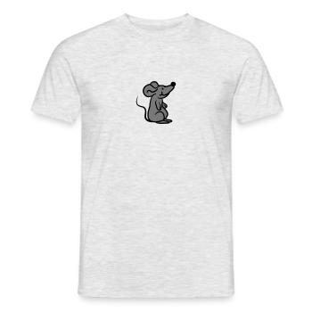 Petite souris mignonne mignonne - T-shirt homme - gris chiné - Devant - AI Model Male 178 dark (178cm)