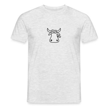 Crazy Bull - T-shirt homme - gris chiné - Devant - AI Model Male 178 dark (178cm)