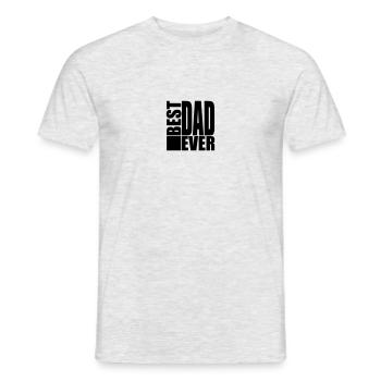 Best Dad Ever Logo Design - T-shirt homme - gris chiné - Devant - AI Model Male 178 dark (178cm)