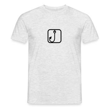 Fishing Sport - Men's T-Shirt - heather grey - Front - AI Model Male 178 dark (178cm)