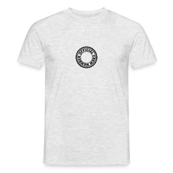 Stempel membres équipage officiel - T-shirt homme - gris chiné - Devant - AI Model Male 178 dark (178cm)