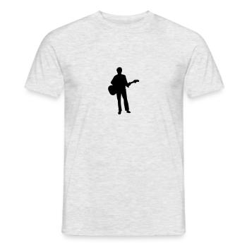 Gitarrist - Männer T-Shirt - Grau meliert - Vorne - AI Model Male 178 dark (178cm)