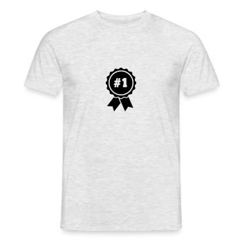 Medaille - Männer T-Shirt - Grau meliert - Vorne - AI Model Male 178 dark (178cm)