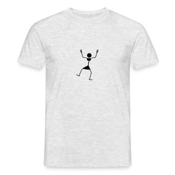 Cool Party Woman - T-shirt homme - gris chiné - Devant - AI Model Male 178 dark (178cm)