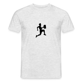 Running race Stein - Men's T-Shirt - heather grey - Front - AI Model Male 178 dark (178cm)