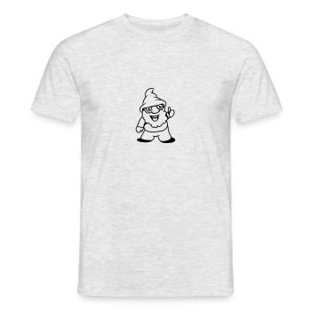 Nain pouces vers le haut - T-shirt homme - gris chiné - Devant - AI Model Male 178 dark (178cm)