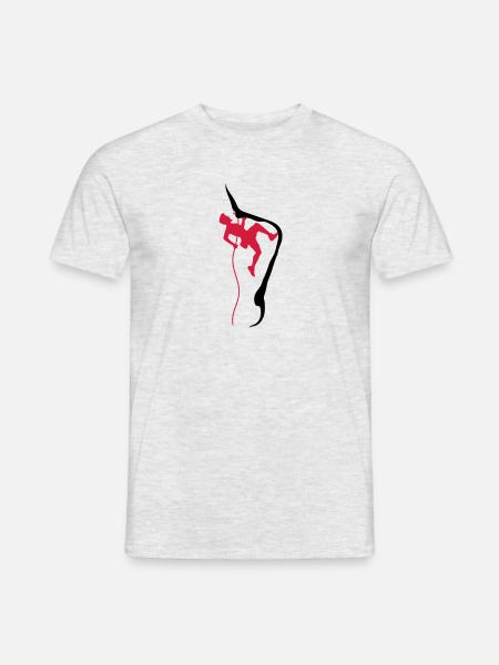 Climbing rope climber - Men's T-Shirt - heather grey