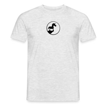 black moon night cliff werewolf howl unicorn wish - Men's T-Shirt - heather grey - Front - AI Model Male 178 dark (178cm)