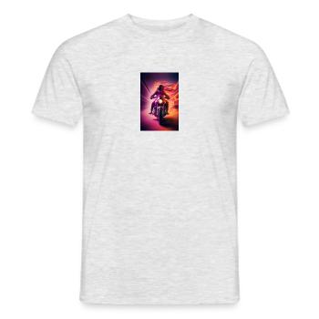Motorrad - Männer T-Shirt - Grau meliert - Vorne - AI Model Male 178 dark (178cm)