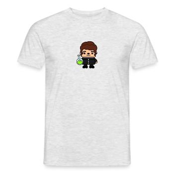 Marie Curie Wissenschaftlerin - Männer T-Shirt - Grau meliert - Vorne - AI Model Male 178 dark (178cm)