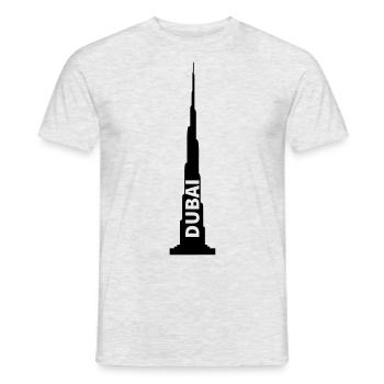 Dubai - Men's T-Shirt - heather grey - Front - AI Model Male 178 dark (178cm)