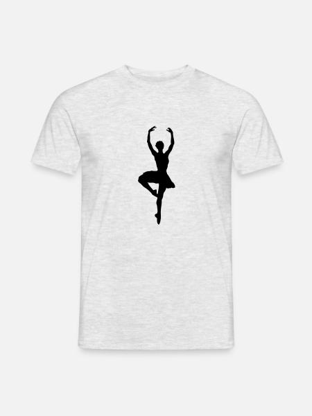 ballerina___f1 - Men's T-Shirt - heather grey