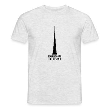 burjkhalifa dubai - Männer T-Shirt - Grau meliert - Vorne - AI Model Male 178 dark (178cm)