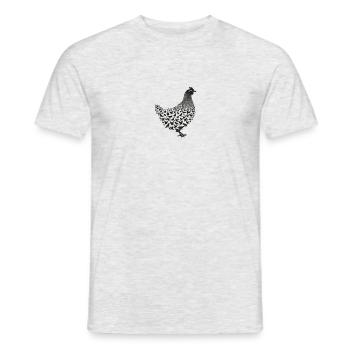 Silhouetten aus Hühnern und Küken - Männer T-Shirt - Grau meliert - Vorne - AI Model Male 178 dark (178cm)