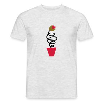 Tulipe Hollandaise :) - T-shirt homme - gris chiné - Devant - AI Model Male 178 dark (178cm)