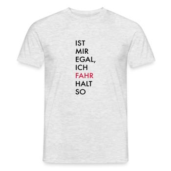 fahren - Männer T-Shirt - Grau meliert - Vorne - AI Model Male 178 dark (178cm)