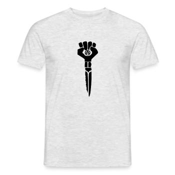 révolution - T-shirt homme - gris chiné - Devant - AI Model Male 178 dark (178cm)