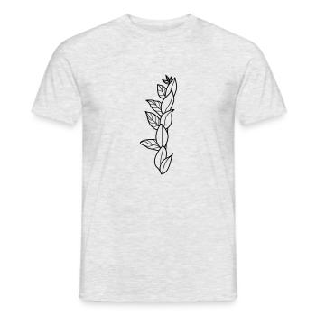 Zz plant - Men's T-Shirt - heather grey - Front - AI Model Male 178 dark (178cm)
