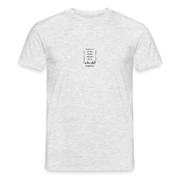 Schaukel ausgiebig - Männer T-Shirt - Grau meliert - Vorne - AI Model Male 178 dark (178cm)