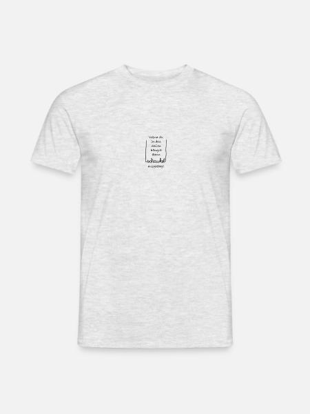 Schaukel ausgiebig - Männer T-Shirt - Grau meliert