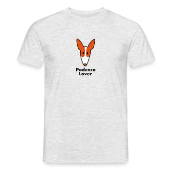 Podenco lover - Men's T-Shirt - heather grey - Front - AI Model Male 178 dark (178cm)